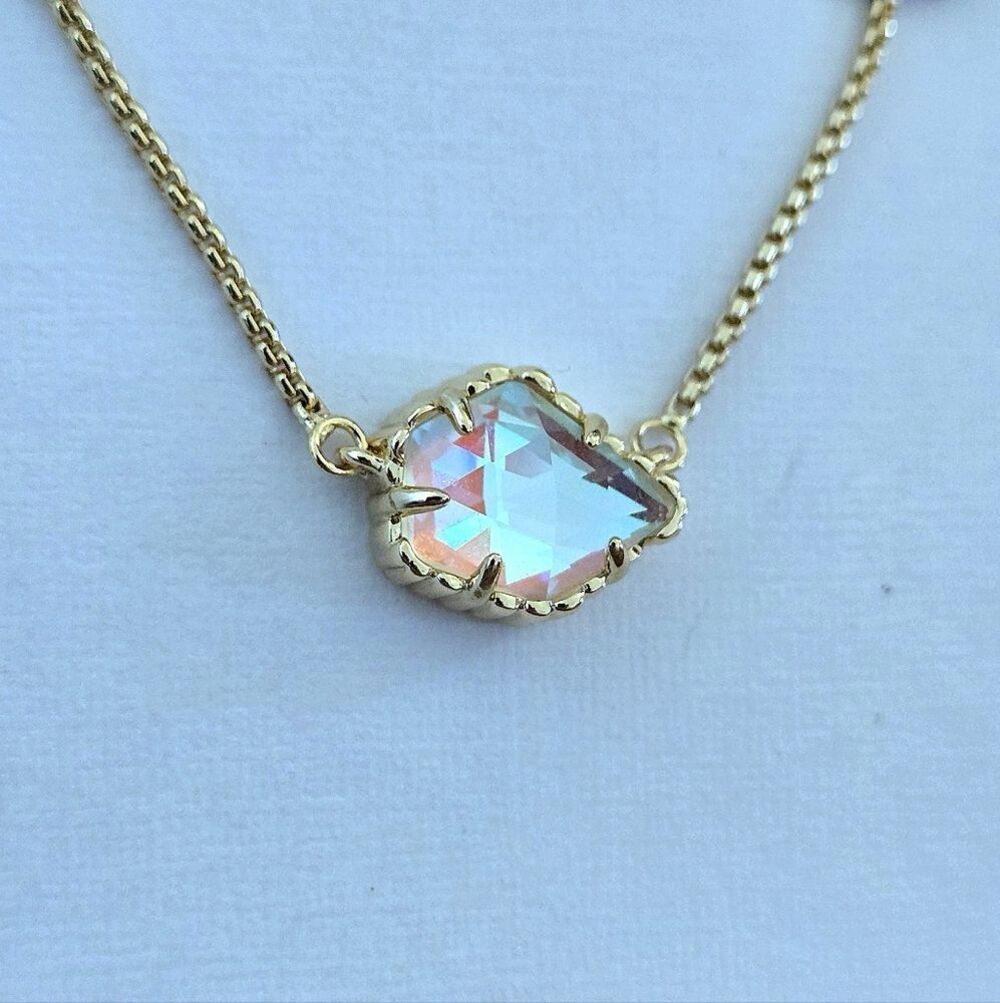 Kendra Scott "Tess" Dichroic Glass🪟 Pendant Necklace - NWT - Picture 4 of 16